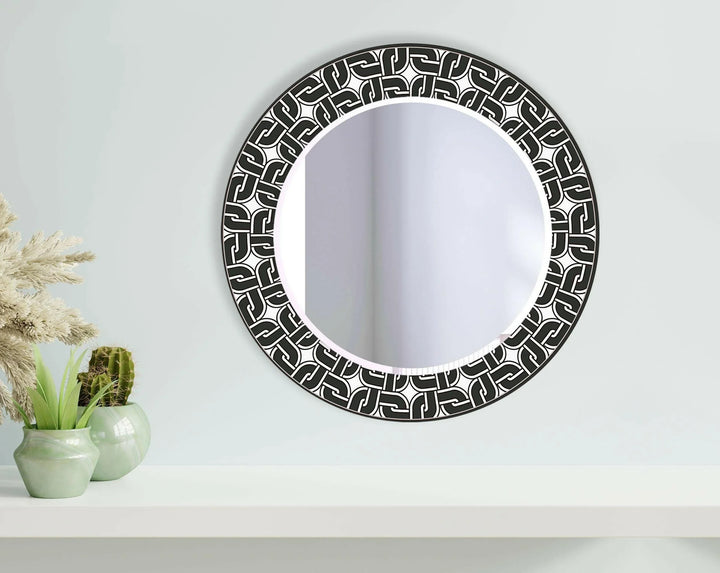 Black Round Wall Mirror Square Mirror