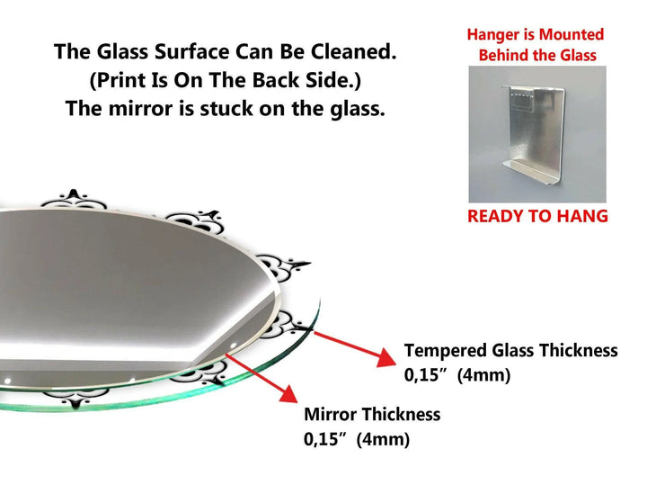 Transparent Round Wall Mirror - MyPhotoStation