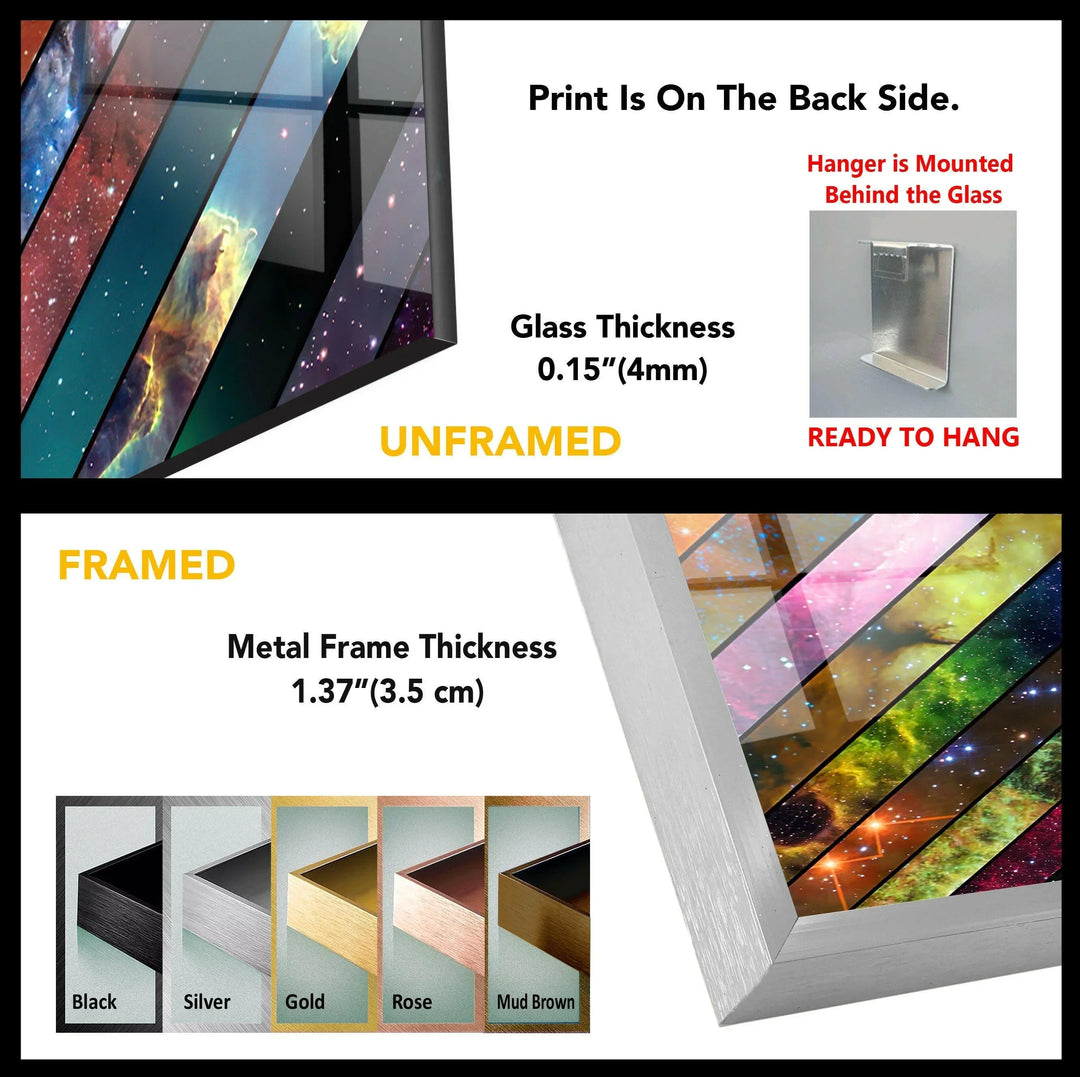 Stained Space Glass Wall Art - MyPhotoStation