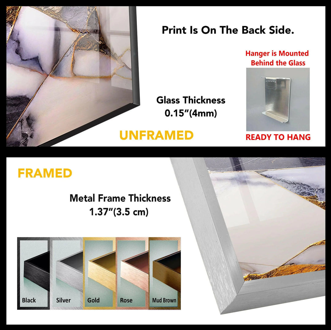 a picture frame with a picture of a marble pattern on it