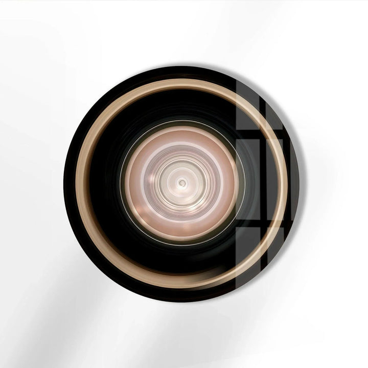 Abstract Round Tempered Glass Wall Art - MyPhotoStation