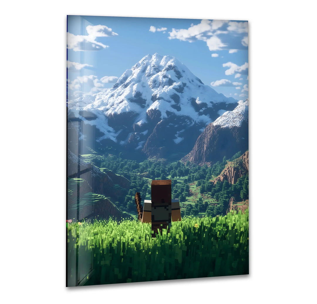 Beyond Decor: Voxel Landscapes as a Corridor Pacing Tool