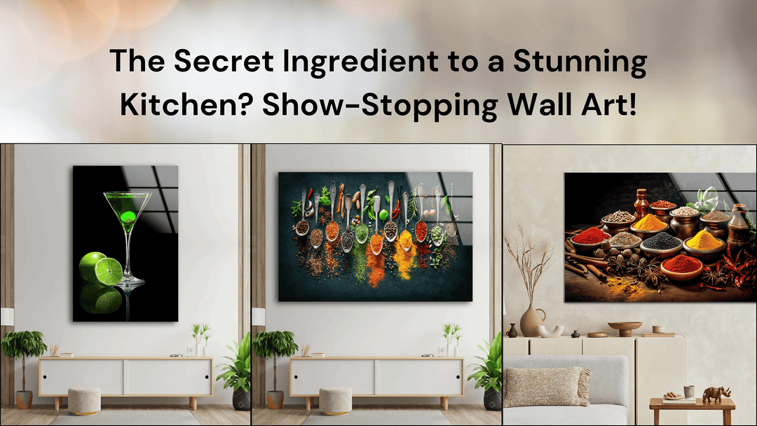 The Secret Ingredient to a Stunning Kitchen? Show-Stopping Wall Art!