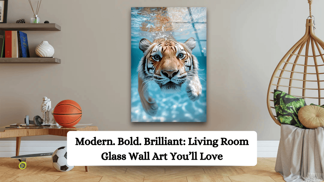 Modern. Bold. Brilliant: Living Room Glass Wall Art You’ll Love