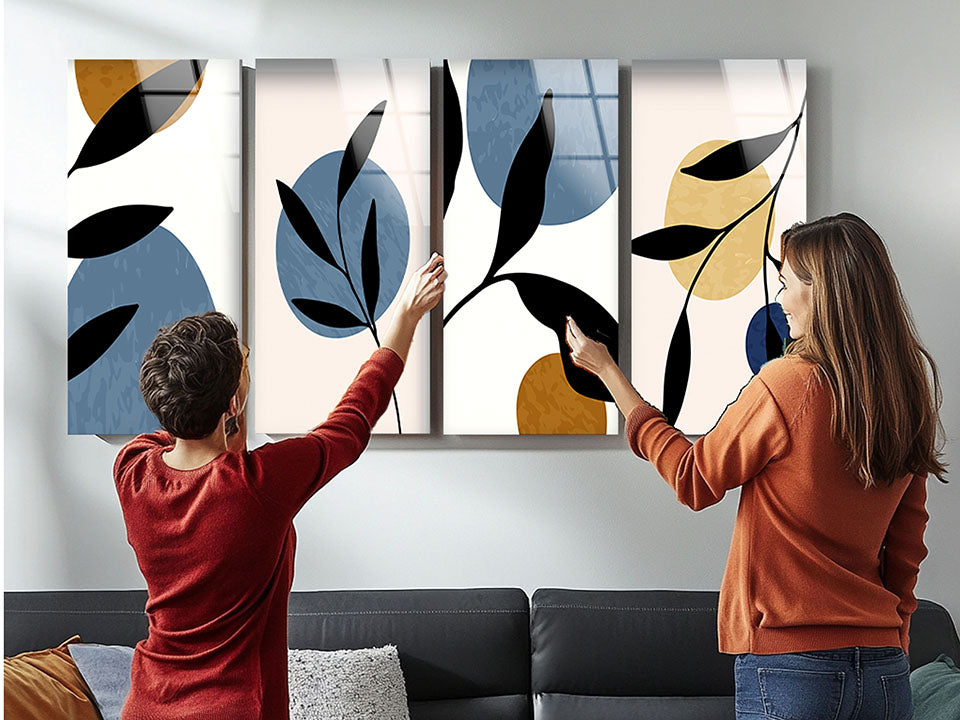 Unique 4 Pieces Wall Art designs that will add personality to any space.