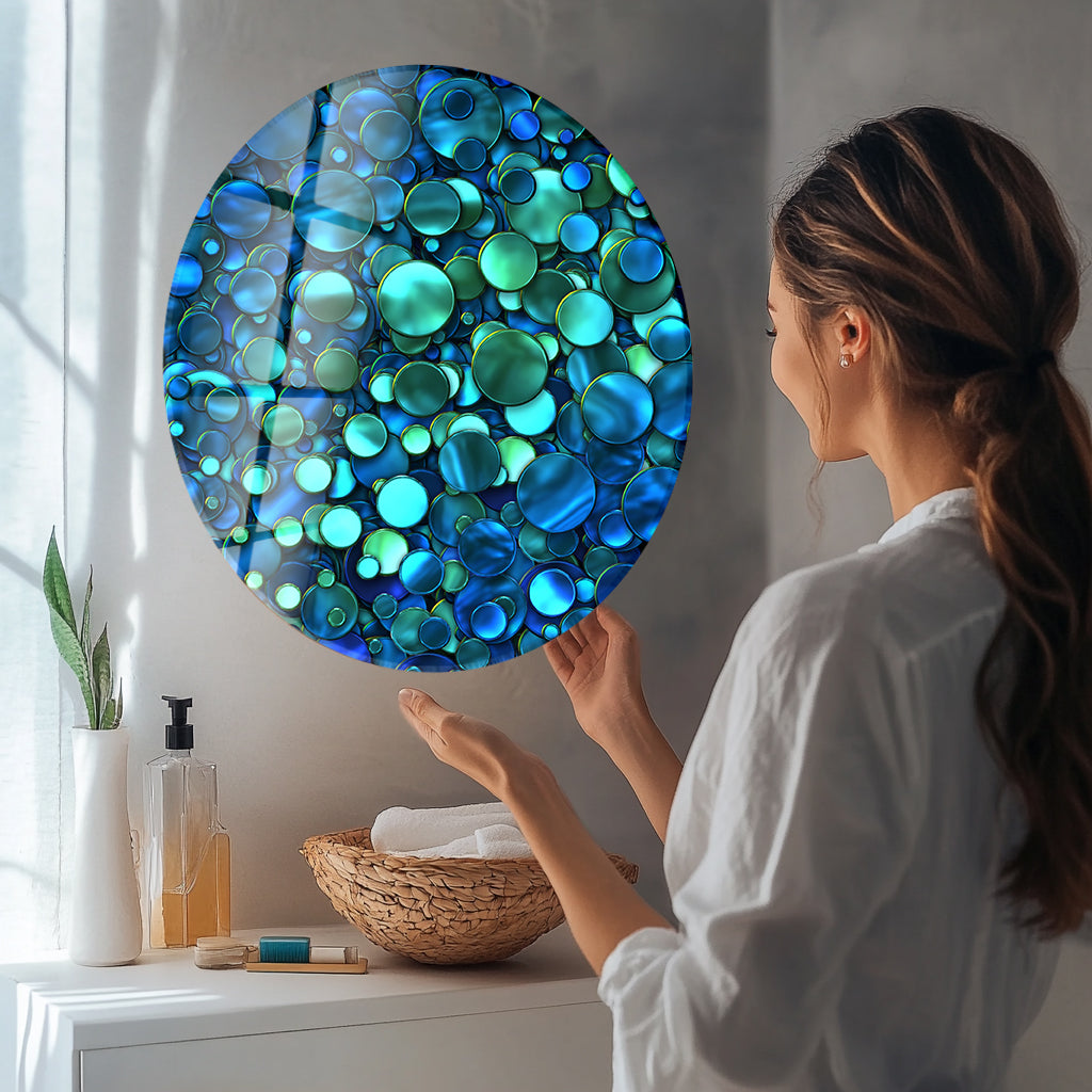 Modern bathroom wall art featuring elegant designs for a stylish home decor statement.
