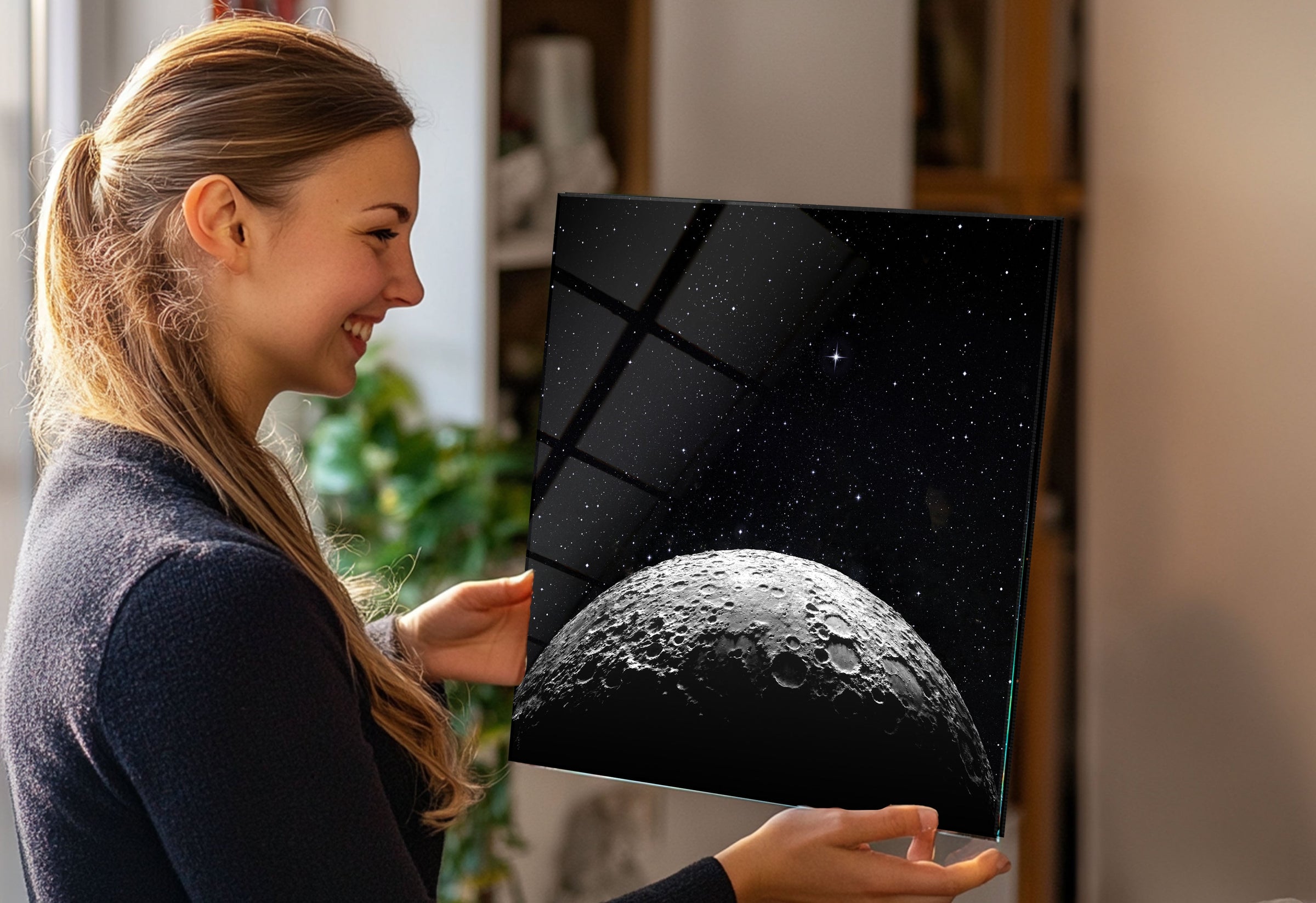 Modern moon wall art to enhance your living space