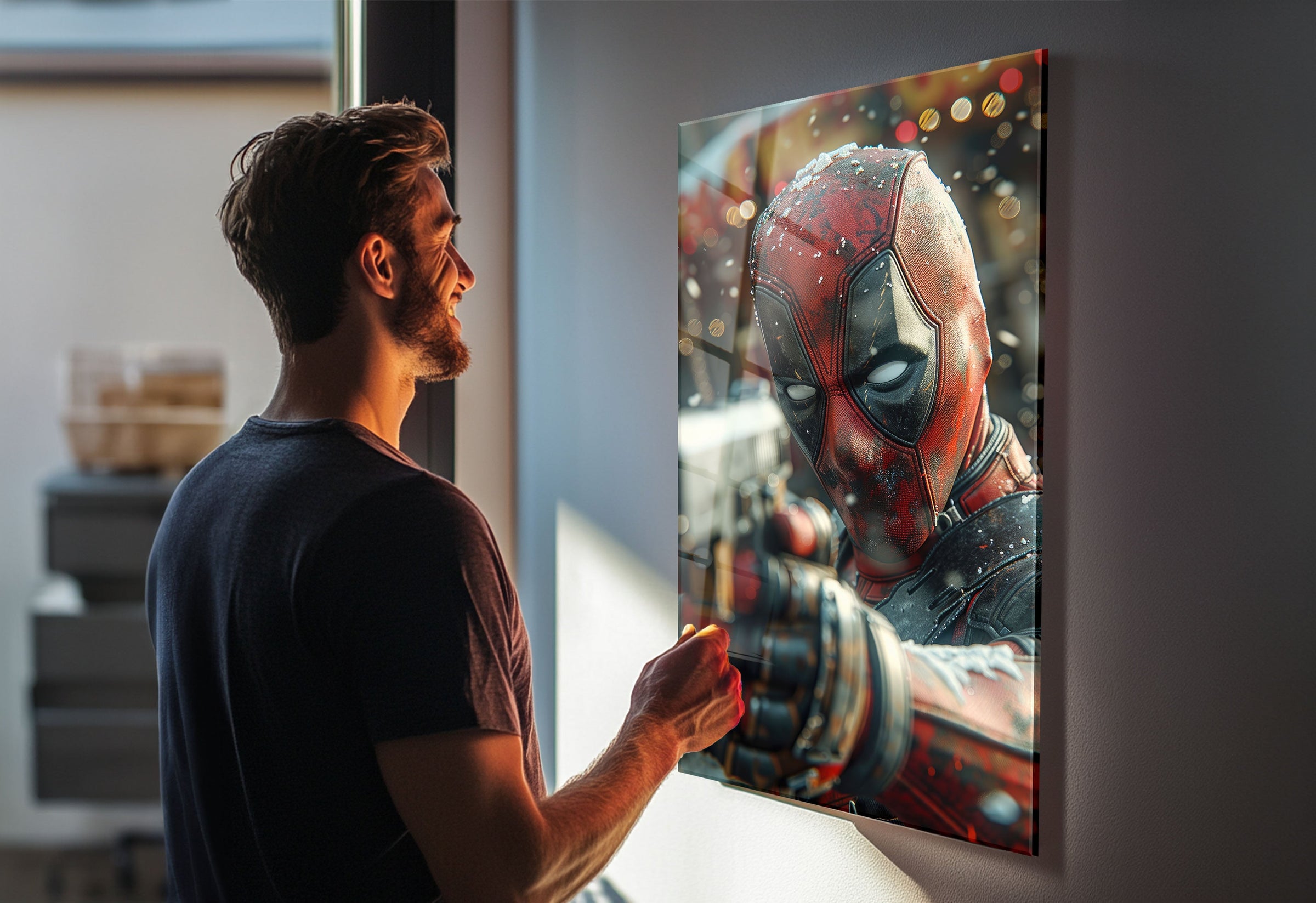 Vibrant and eye-catching Deadpool artwork for superhero fans