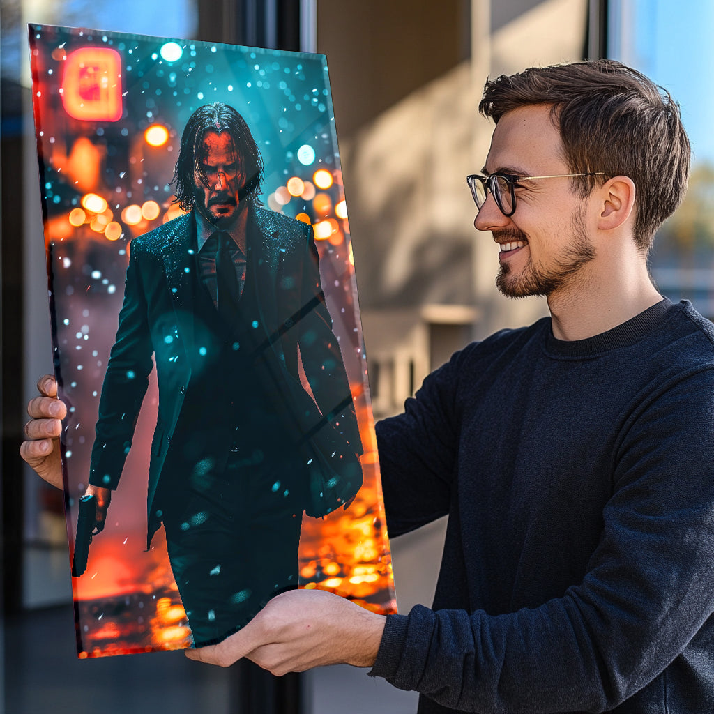 Stylish John Wick Wall Art - Decorate your space with this iconic movie character