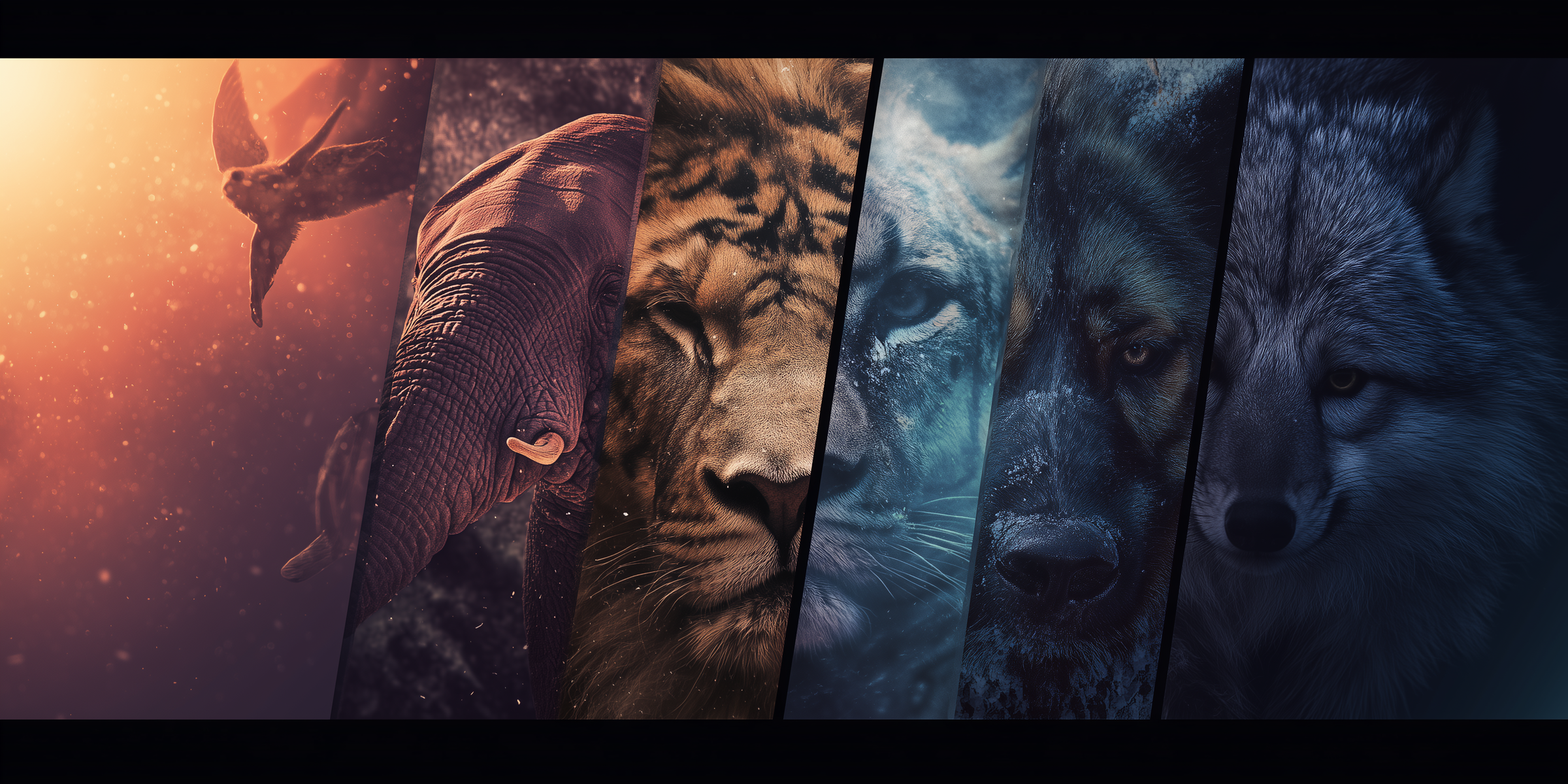Colorful animal wall art featuring vibrant wildlife designs for your home decor