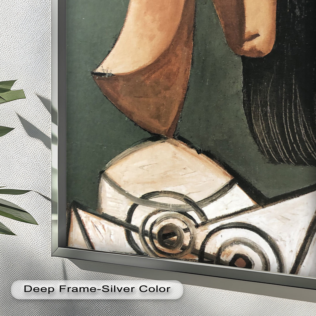 Woman with Curved Nose – Abstract Cubist Picasso Oil Painting
