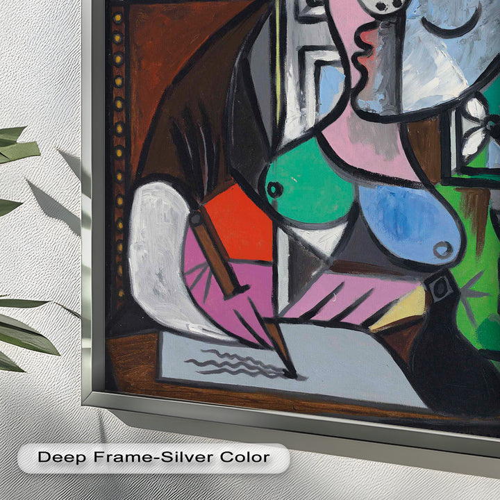 The Letter – Woman Writing at Window Picasso Oil Painting
