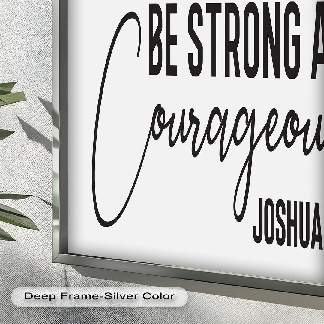 Be Strong and Courageous – Joshua 1:9 Bible Oil Painting