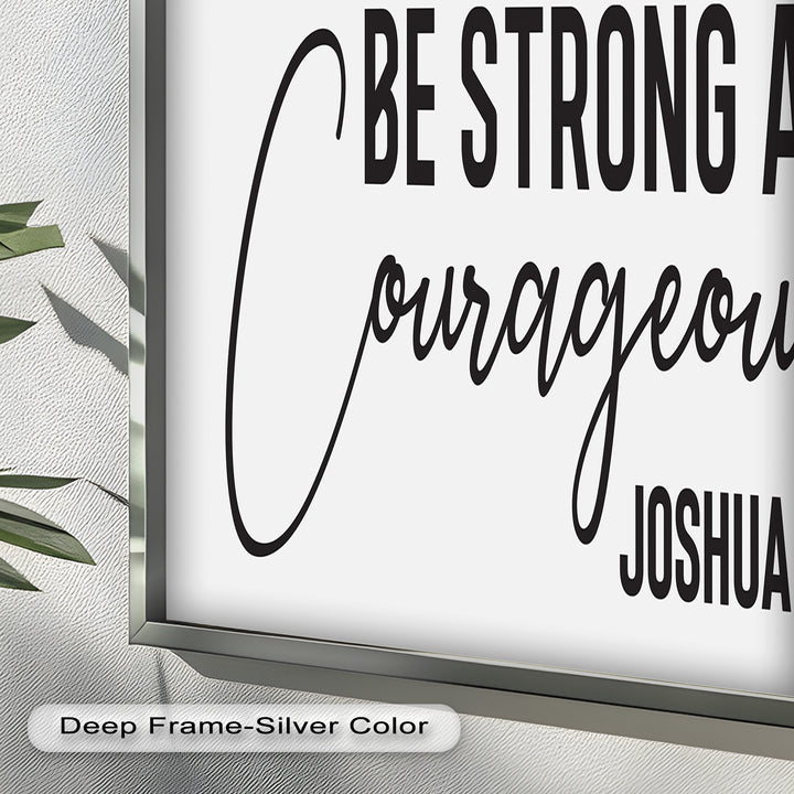 Be Strong and Courageous – Joshua 1:9 Bible Oil Painting