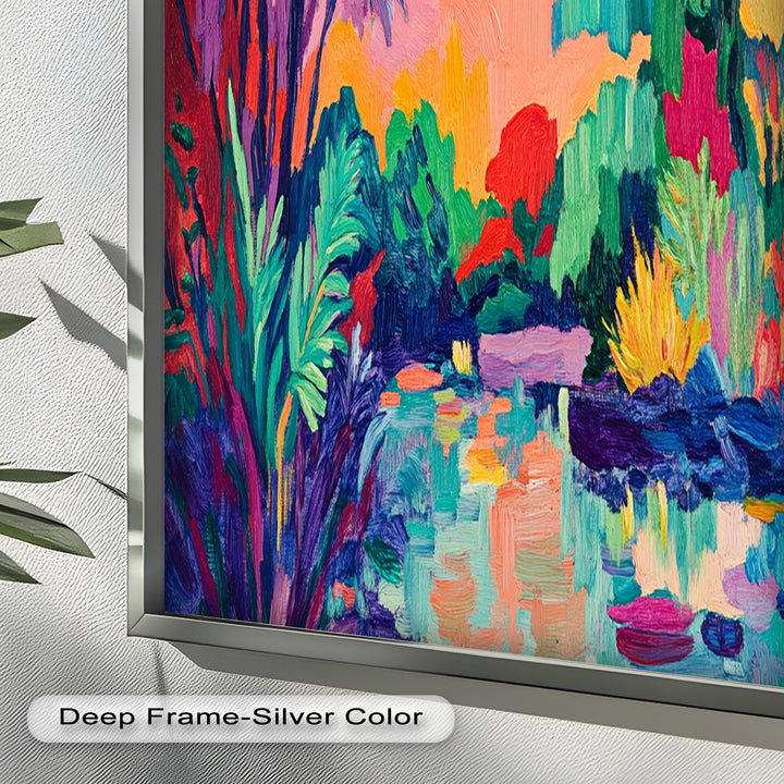 Tropical Reflections – Fauvist Oil Painting