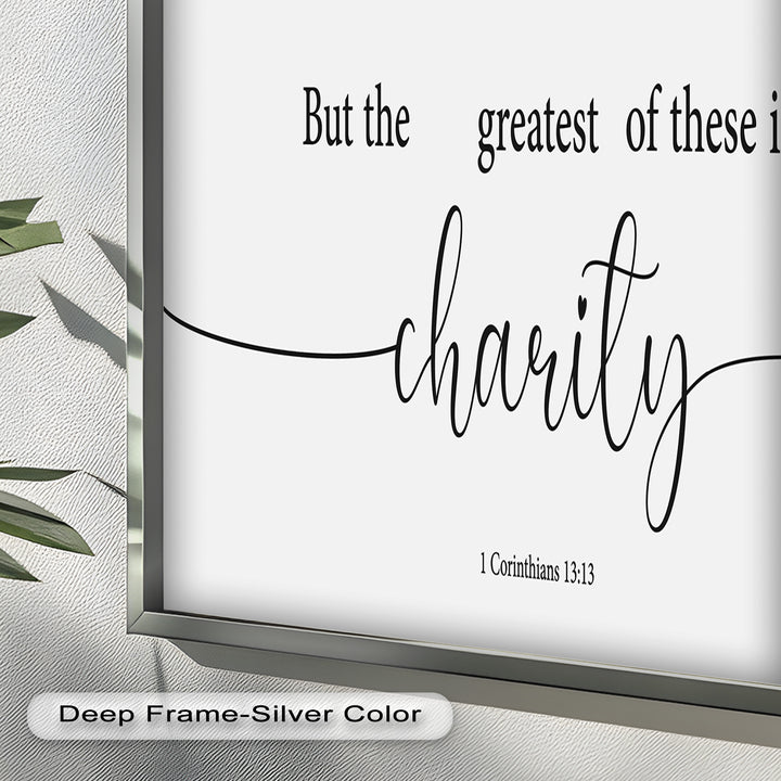 But the Greatest of These is Charity - Christian Oil Painting