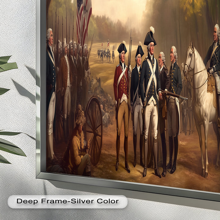 Revolutionary March – American Army Oil Painting
