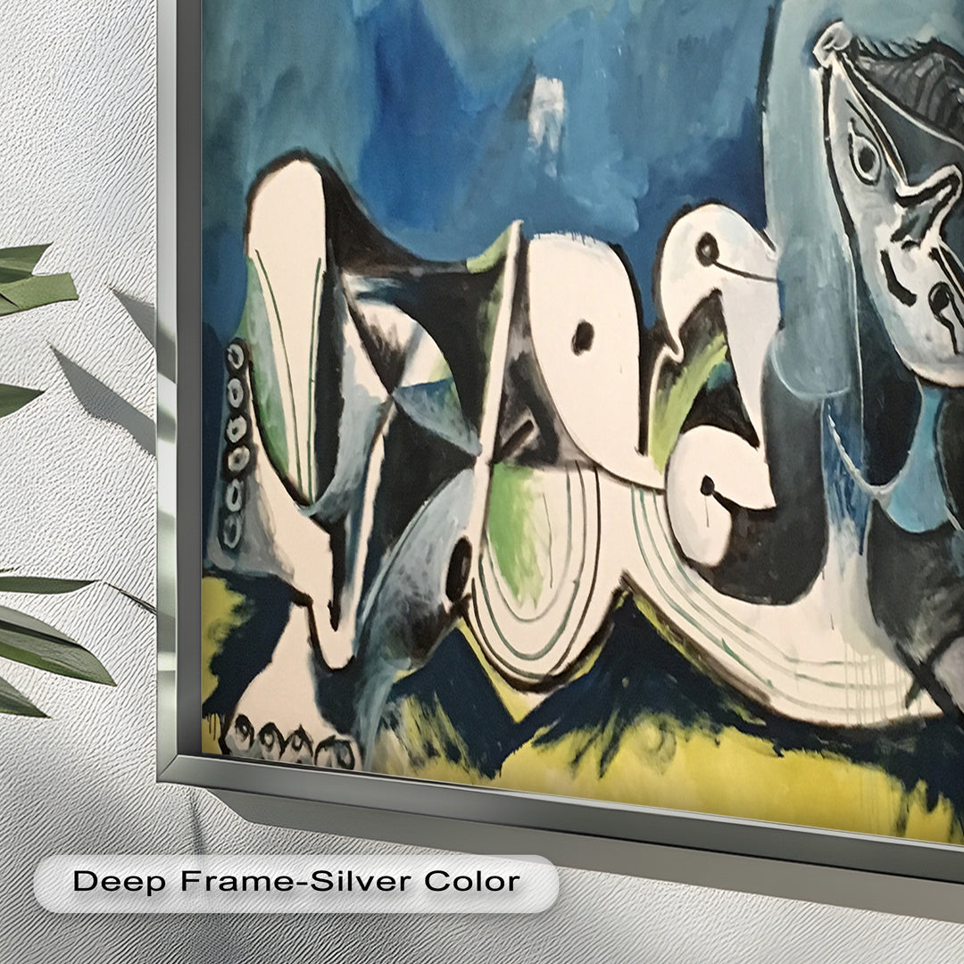 Resting in Abstraction – Reclining Figure Picasso Oil Painting