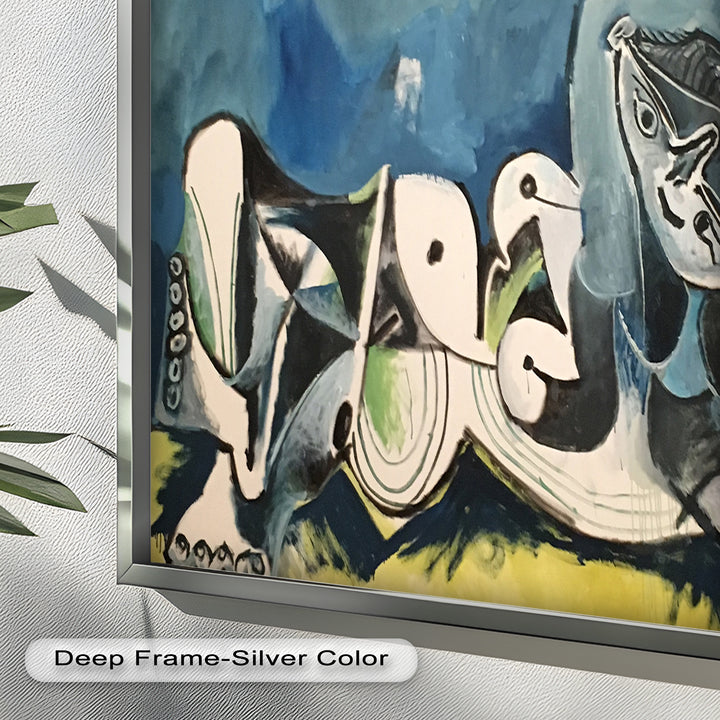 Resting in Abstraction – Reclining Figure Picasso Oil Painting