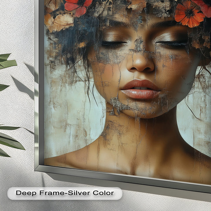 Autumn Reverie – Ethereal Boho Flower Oil Painting