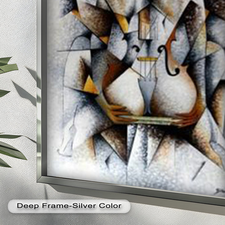 Cubist Nude with Violin - Picasso Oil Painting