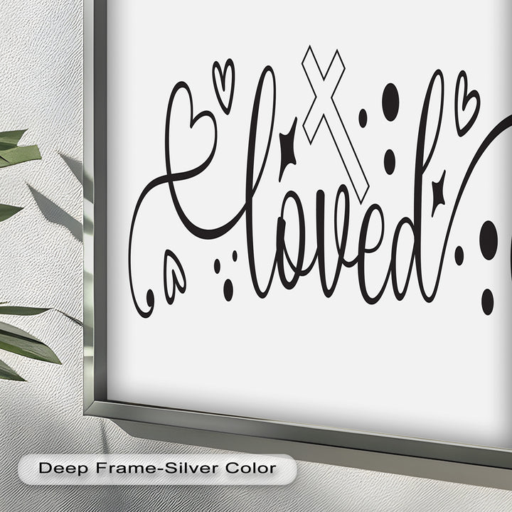 You Are Loved – Christian Bible Verse Oil Painting