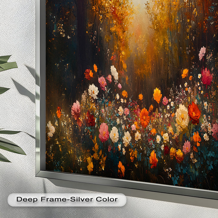 Forest Floral Landscape - Romanticism Oil Painting