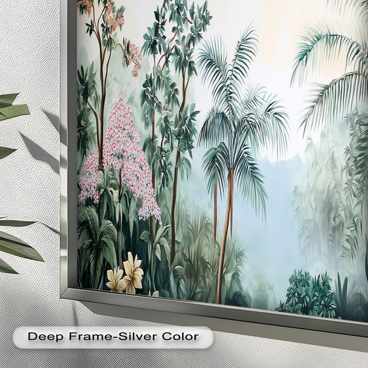 Jungle View – Tropical Floral Oil Painting
