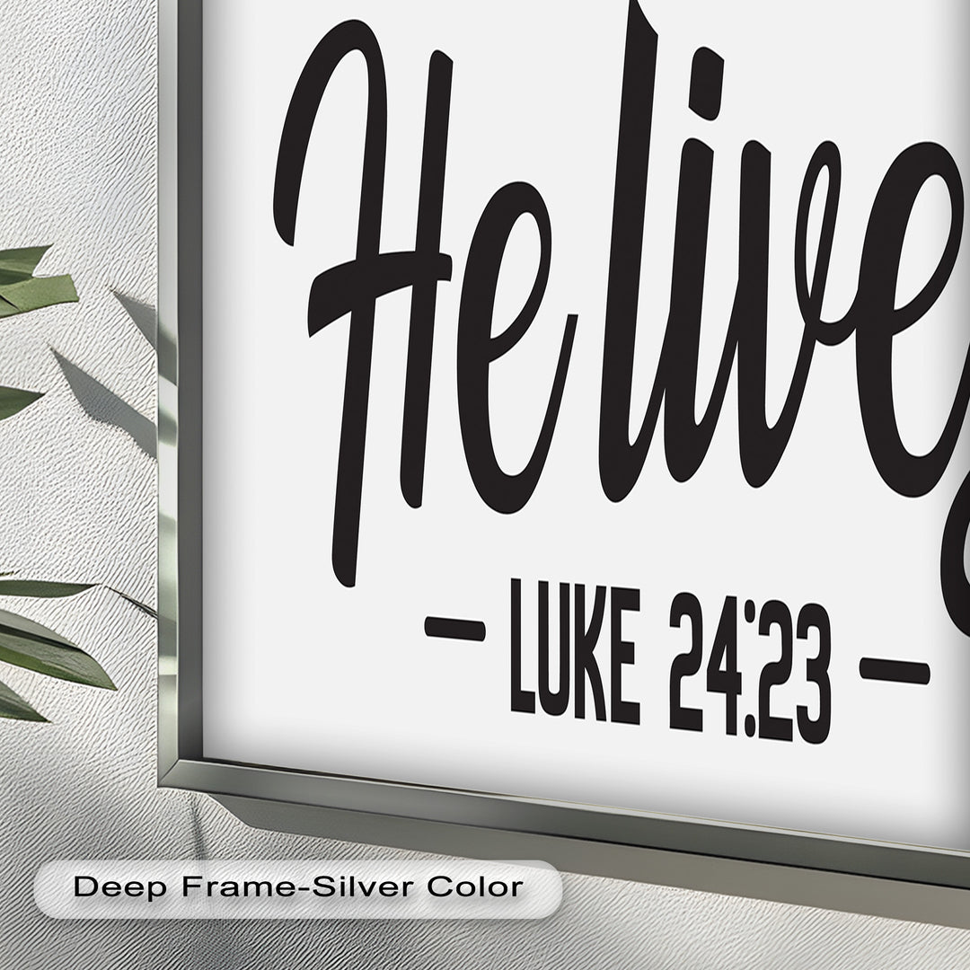 He Lives – Luke 24:23 Christian Oil Painting