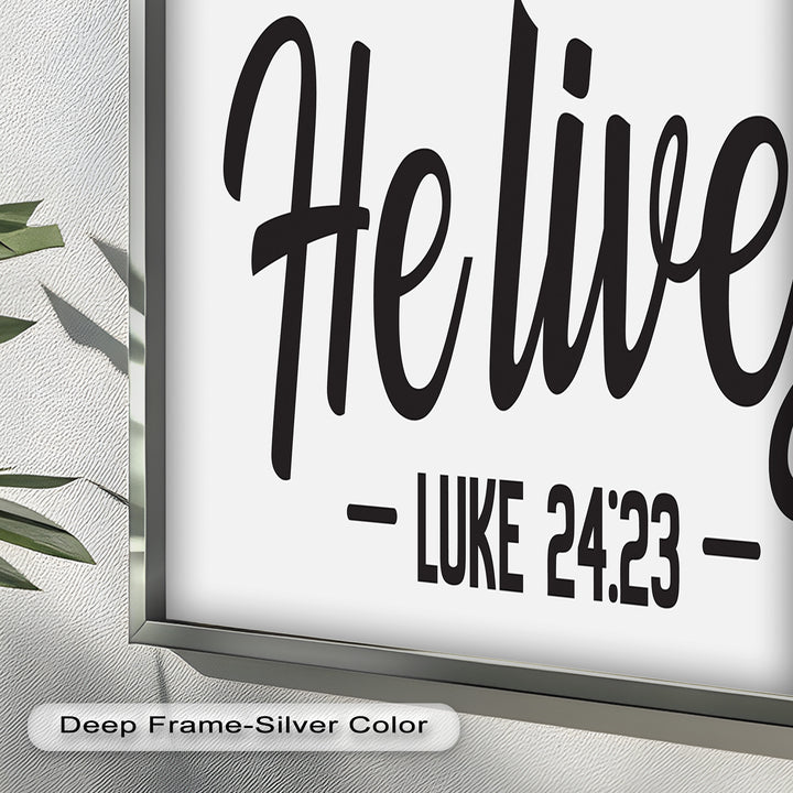 He Lives – Luke 24:23 Christian Oil Painting