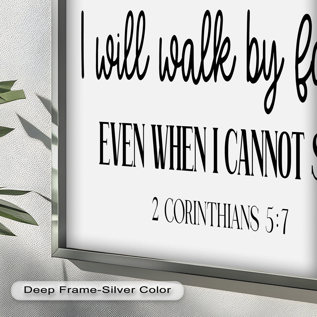 I Will Walk by Faith – Christian Oil Painting