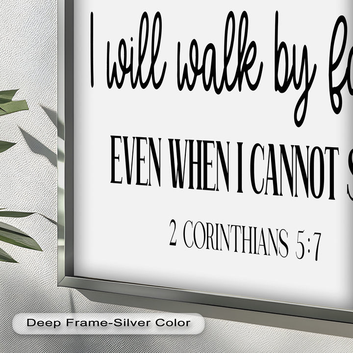 I Will Walk by Faith – Christian Oil Painting