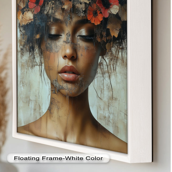 Autumn Reverie – Ethereal Boho Flower Oil Painting