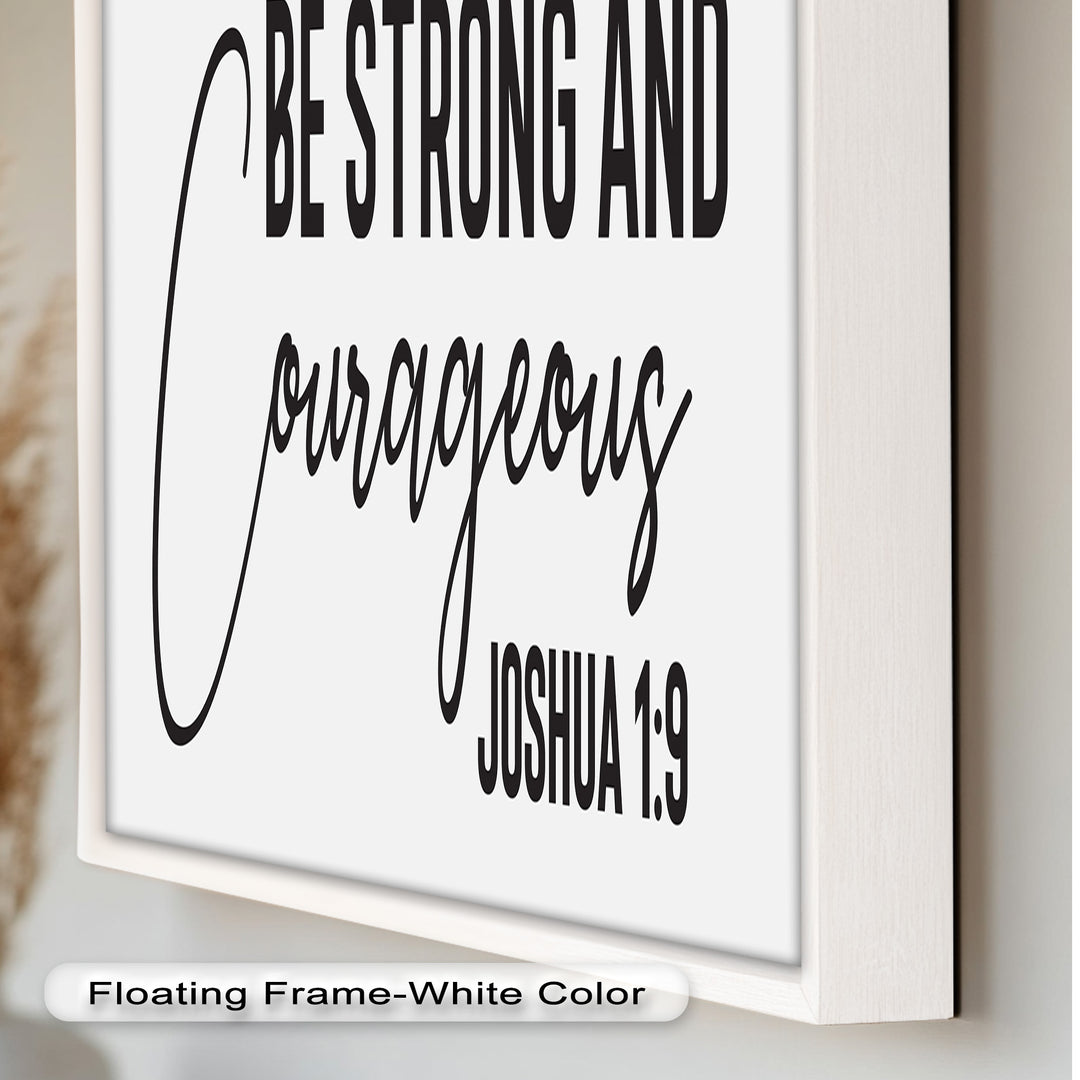 Be Strong and Courageous – Joshua 1:9 Bible Oil Painting