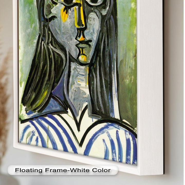 Woman in Rose Hat – Expressive Cubist Portrait Picasso Oil Painting