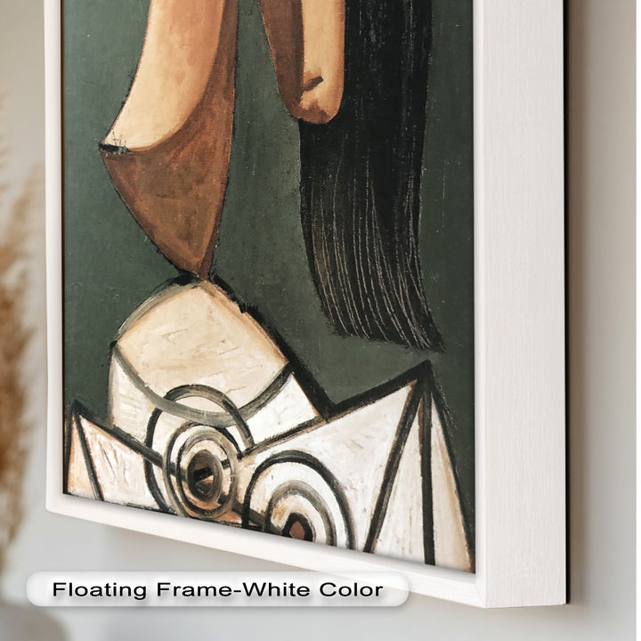 Woman with Curved Nose – Abstract Cubist Picasso Oil Painting