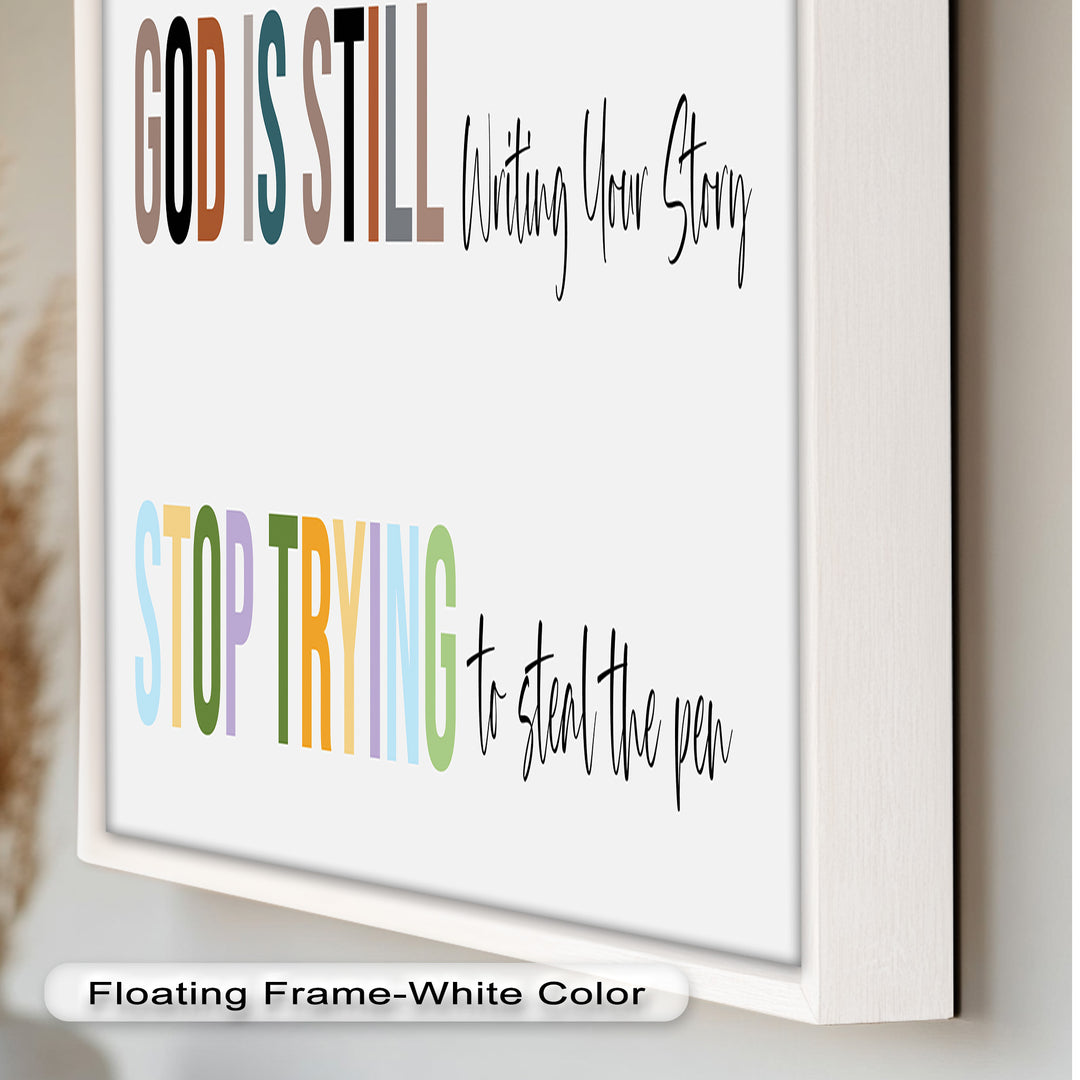 God Is Still Writing – Christian Oil Painting