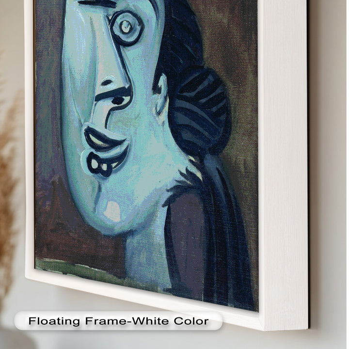 Twilight Gaze – Surreal Blue Picasso Oil Painting