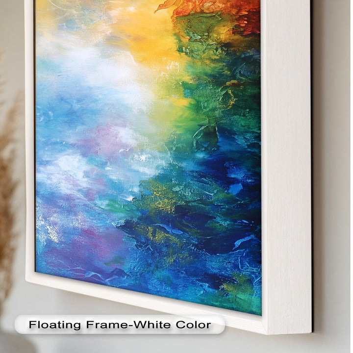 Celestial Vortex – Dreamlike Color Fade Abstract Oil Painting
