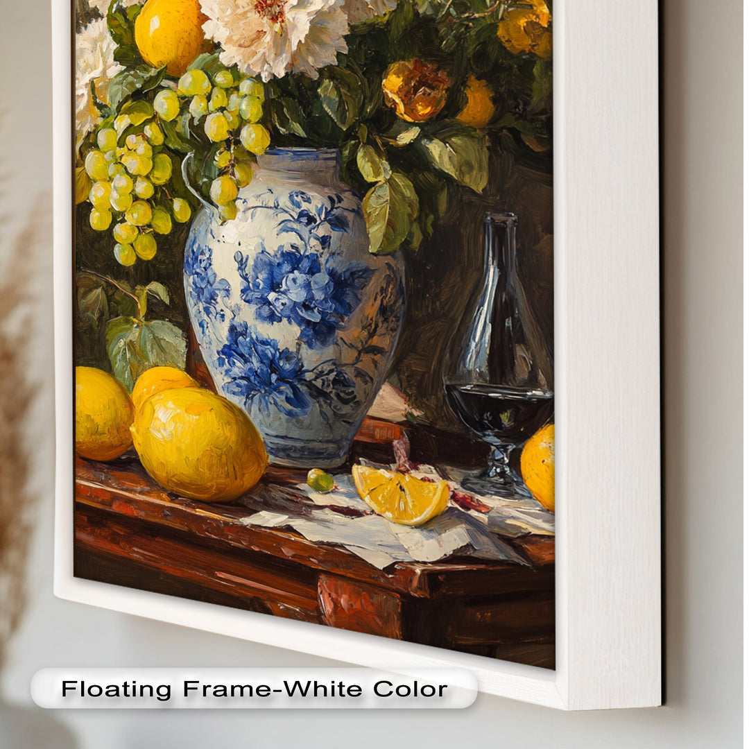 Floral and Fruit Still Life Wall Art – Floral Oil Painting