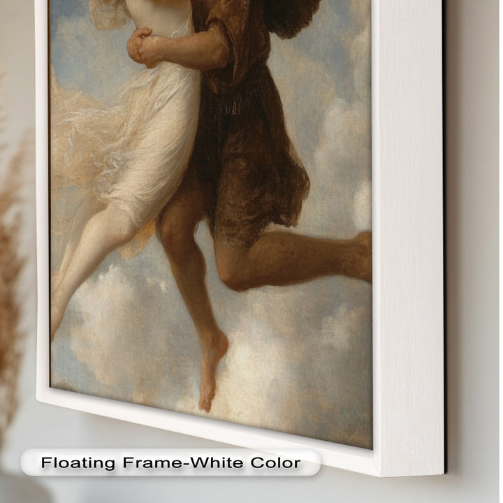 Celestial Embrace – Mythical Angelic Lovers Oil Painting