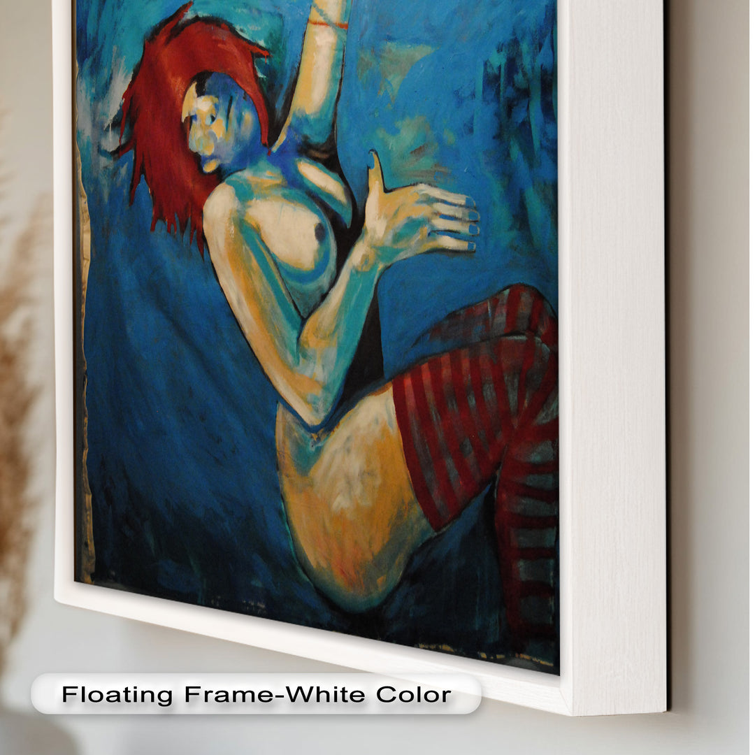 Red-Haired Nude with Blue Shadows - Picasso Oil Painting