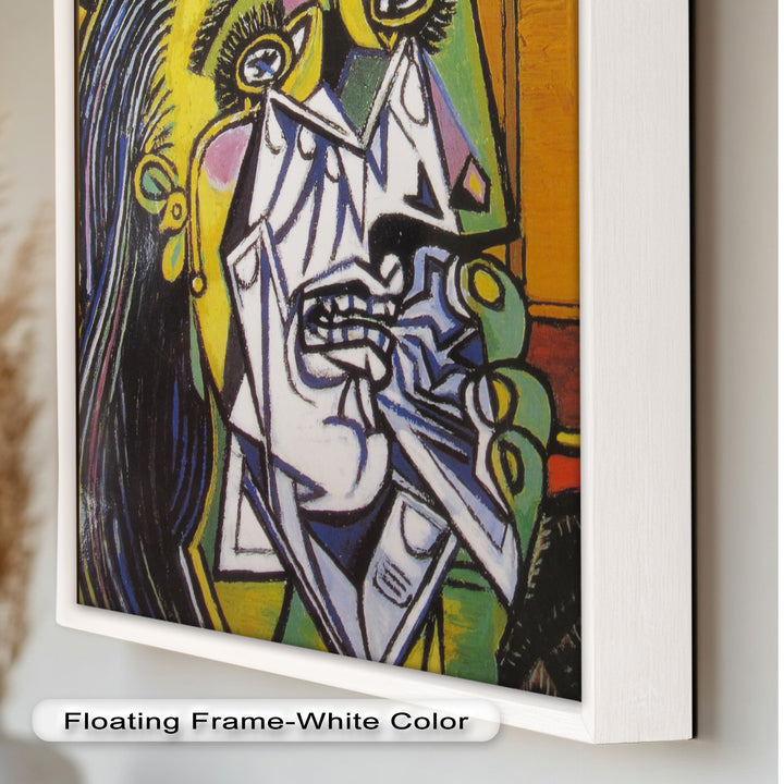 Schreie in Farbe – Emotionales expressionistisches kubistisches Ölgemälde