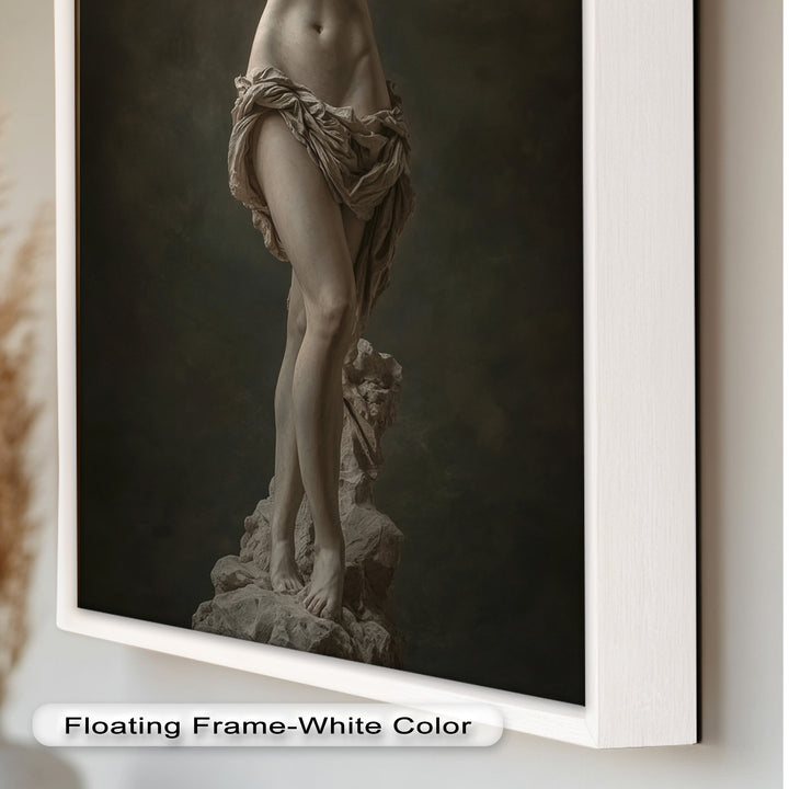Marble Muse – Classical Nude Oil Painting