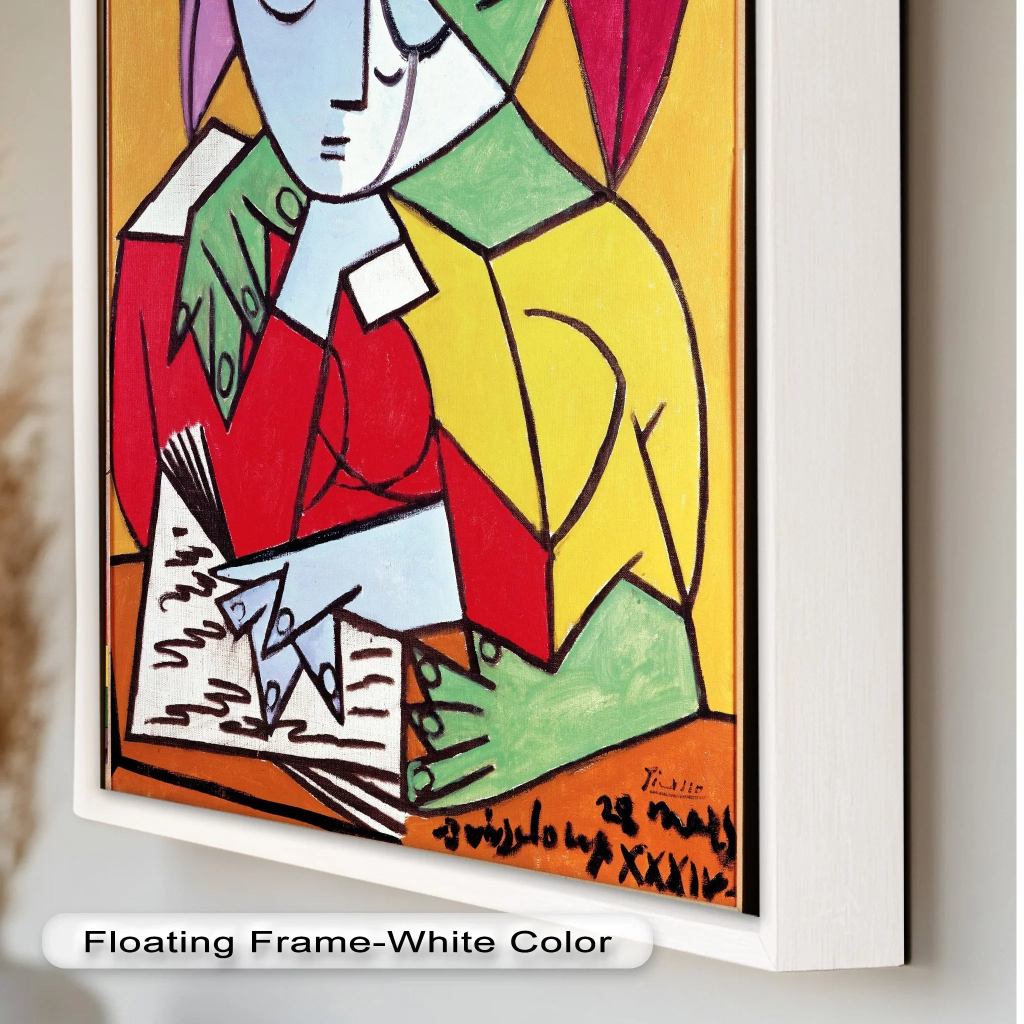 Cubist Lovers in Embrace Abstract - Picasso Oil Painting