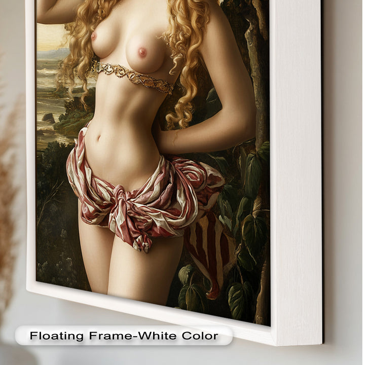 Goddess of Blossoms – Renaissance Mythology Nude Oil Painting