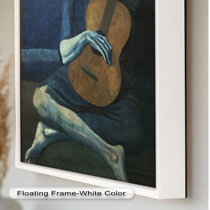 The Old Guitarist – Blue Period Melancholy Oil Painting