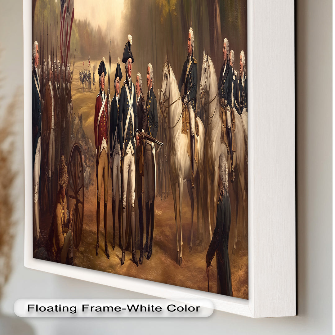 Revolutionary March – American Army Oil Painting