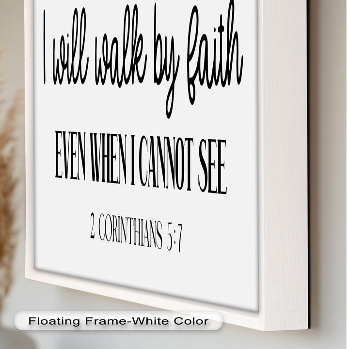 I Will Walk by Faith – Christian Oil Painting