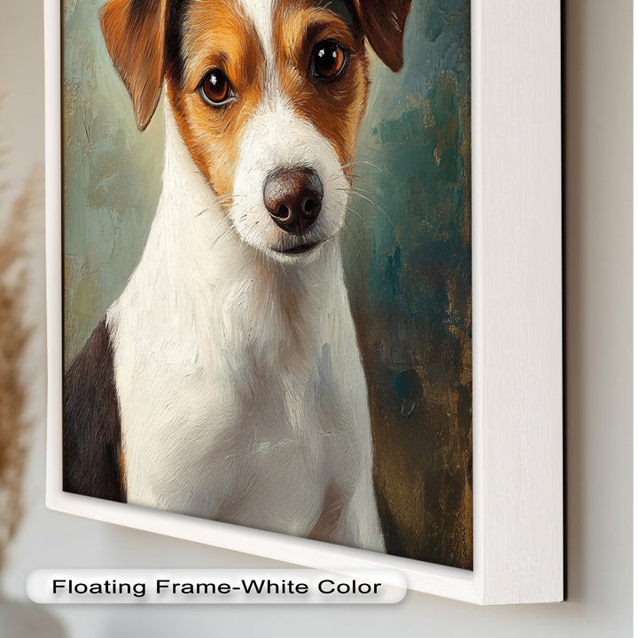 Jack Russell Portrait mit seelenvollem Blick - Tierölgemälde